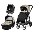 Детская коляска Peg-Perego Veloce SL Modular 3 в 1 (Graphic Gold
						
					) — Фото