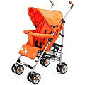 Детская коляска-трость Liko Baby City Style BT-109 (Оранжевый
						
					) — Фото