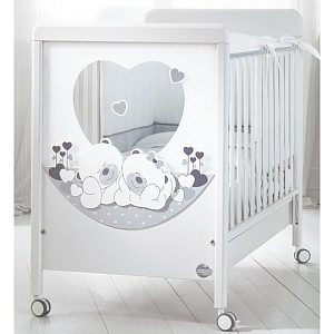 Детская кроватка Baby Expert Carezza колесо, ящик