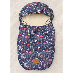 Универсальный меховой конверт AmaroBaby Little Friend Облака 80х45 см