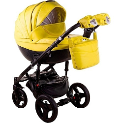 Детская коляска BeBe-Mobile Biagio S 2 в 1, эко-кожа