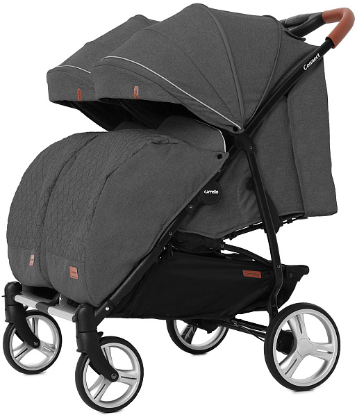 Детская прогулочная коляска для двойни Carrello Connect CRL-5502/1 с переноской фото 1