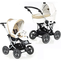 Детская коляска Teutonia Mistral Primus V3 Titanium Теутония Мистраль Примус В3 Титаниум WHL3 HB 2 в 1 с ручным тормозом