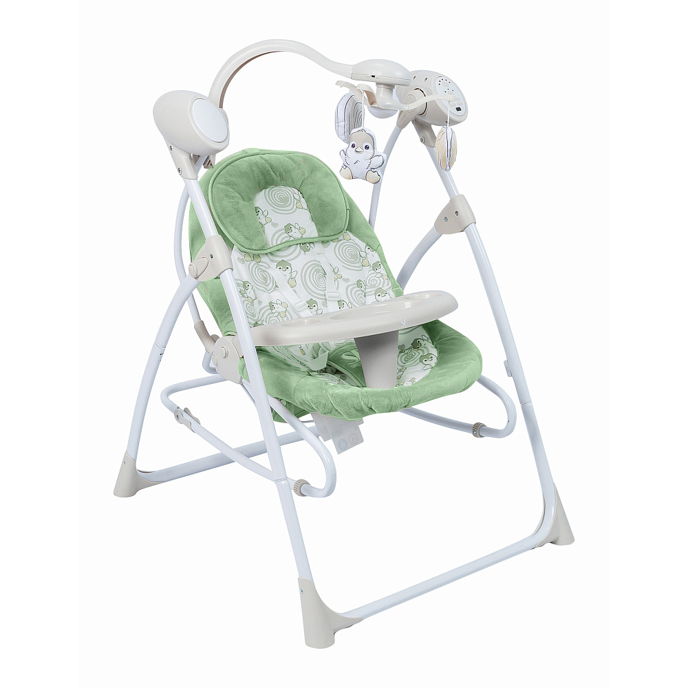 Электрокачели Sweet Baby Lila Pinguino 2 в 1 - Фото