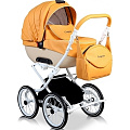 Детская коляска Street Racer Campania Eco 2 в 1, эко-кожа (Ginger
						
					) — Фото