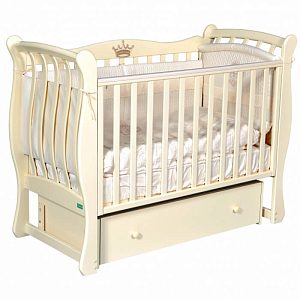 Детская кроватка Palermo Ariel Elegance, универсальный маятник/ящик