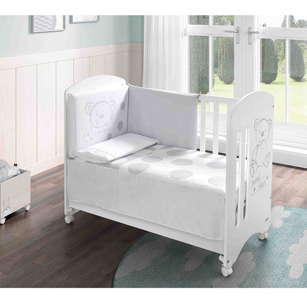 Детская кроватка Micuna Sweet Bear Basic с матрасом Sleepy фото 2