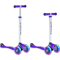 Трехколесный самокат Y-Scoo Globber Primo Plus 442 с 3 светящимися колесами (Purple) — Фото