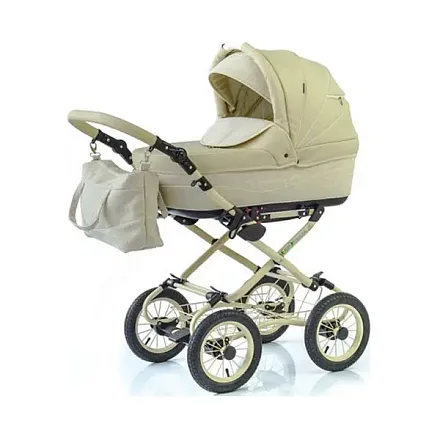 Детская коляска Esperanza Classic Prestige 2 в 1 Цвет рамы - Бежевый Маленькие колеса