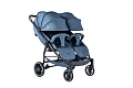 Детская прогулочная коляска для двойни Bubago Model Q Duo (Blue
						
					) — Фото