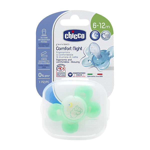 Пустышка Chicco Physio Comfort силикон  6-12 мес фото 1
