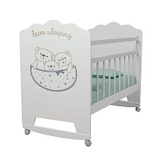 Детская кроватка ВДК Love Sleeping, колесо/качалка