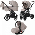 Детская коляска Carrello Aurora CRL-6502/1 3 в 1 (Almond Beige
						
					) — Фото