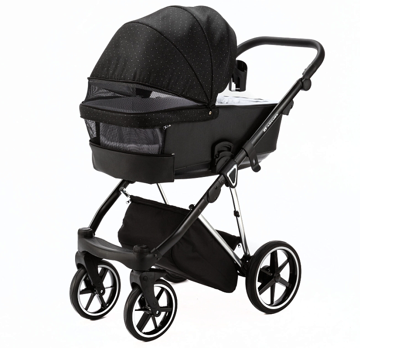 Детская коляска Adamex Belissa Special Edition 3 в 1 на серебряной раме — как выглядит в жизни