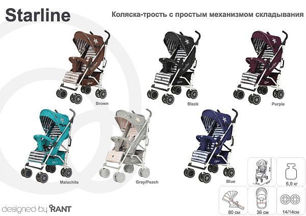 Детская коляска-трость Rant Starline фото 4