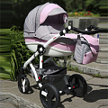 Детская коляска BeBe-Mobile Movo R 2 в 1, ткань+эко-кожа (366S
						
					) — Фото