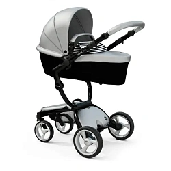 Детская коляска Mima Xari Flair 3G 2 в 1, кожа, шасси Black