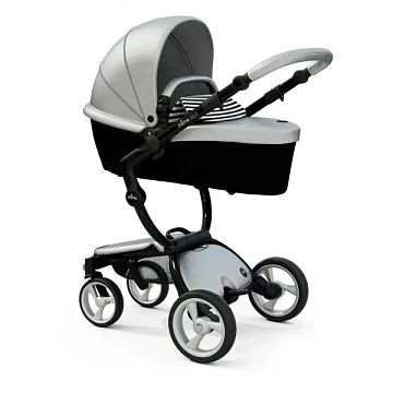 Детская коляска Mima Xari Flair 3G 2 в 1, кожа, шасси Black