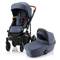 Детская коляска Britax Roemer Smile 3 2 в 1 (Indigo Blue
						
					) — Фото