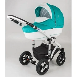 Детская коляска Adamex Galactic Eco 2 в 1, 50% эко-кожа