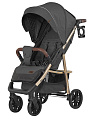Детская прогулочная коляска Baby Tilly Eco T-166 (Midnight Gray
						
					) — Фото