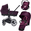 Детская коляска Cybex Priam Lux 3 в 1, шасси City Light Chrome - Фото