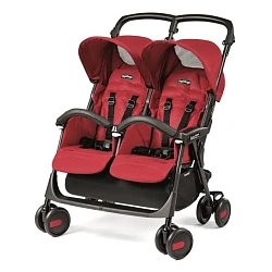 Детская прогулочная кoляcкa для двойни Peg-Perego Aria Shopper Twin Classico