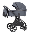 Детская коляска Carrello Ultimo CRL-6518 2 в 1 на черной раме (Cool Grey
						
					) — Фото