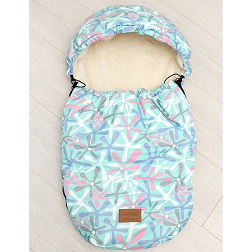 Универсальный меховой конверт AmaroBaby Little Friend Мята 80х45 см
