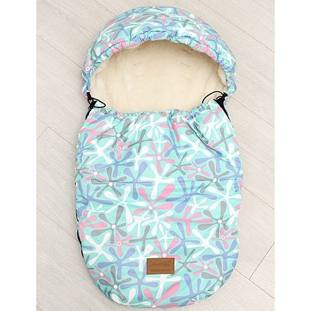 Универсальный меховой конверт AmaroBaby Little Friend Мята 80х45 см