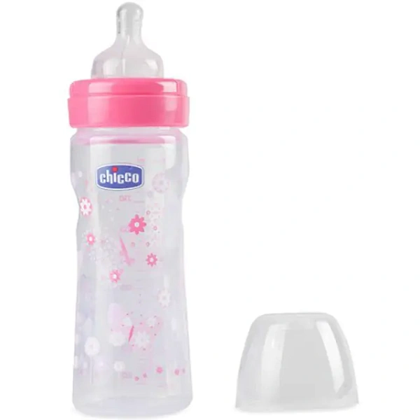 Бутылочка Chicco Well-Being Boy / Girl Чико Велл-Биинг Бой / Герл 250 мл, 2 мес.+, сил. соска, перем. поток, РР фото 3