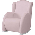 Кресло-качалка Micuna Wing Flor White (Leatherette pink искусственная кожа) — Фото