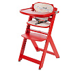 Стульчик для кормления Safety 1st Timba with Tray (без мягкого вкладыша)  (Red Lines/White Wood
						
					) — Фото