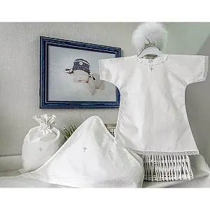 Крестильный комплект для мальчика Makkaroni Kids Angel, 3 предмета