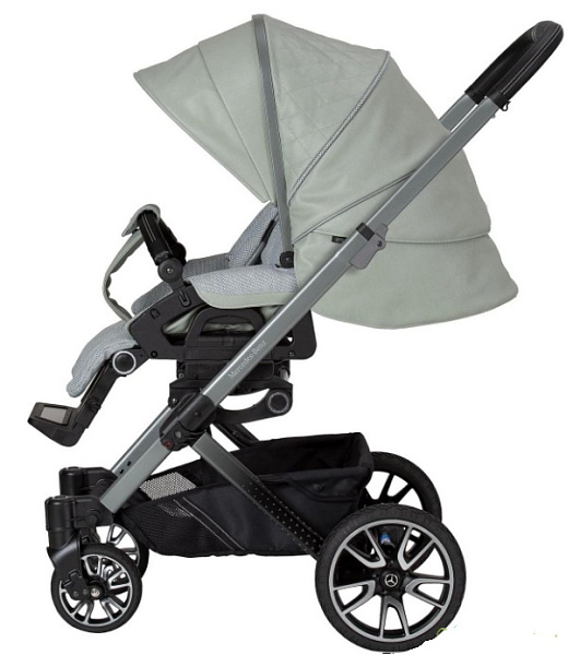 Детская коляска Hartan Mercedes Benz Avantgarde GTX 2 в 1 на серой раме фото 2