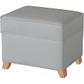 Пуфик с ящиком Micuna Foot Rest (Plain Grey / Ножки Natural) — Фото