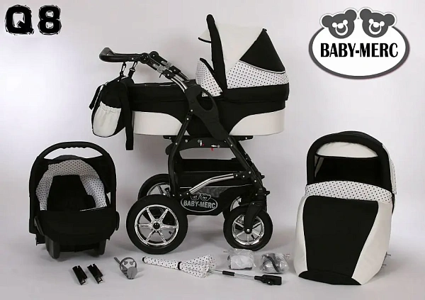 Детская коляска Baby-Merc Q8 3 в 1 фото 1
