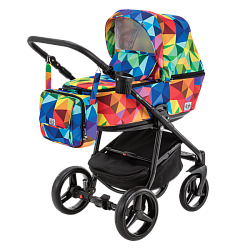Детская коляска BeBe-Mobile Gusto 2 в 1, ткань+эко-кожа