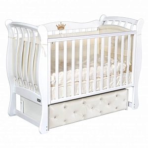 Детская кроватка Bellini Adriana Elegance Premium, универсальный маятник/ящик