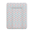 Мягкий пеленальный матрац Ceba Baby на комод 70 x 50 см (W-143-067-016 Triangle turquoise-orange) — Фото