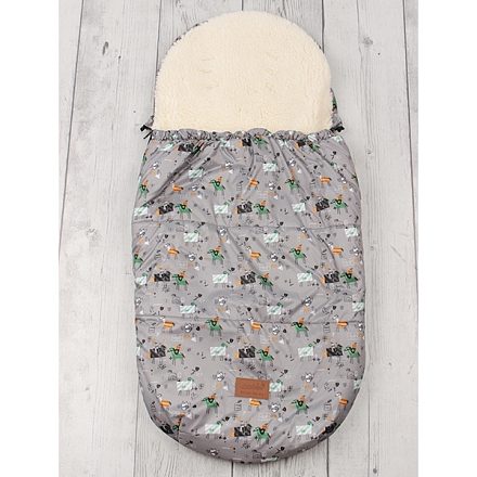 Универсальный меховой конверт AmaroBaby Little Traveller Рыцарь 145х45 см