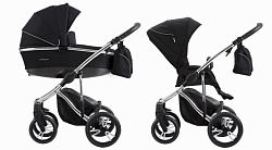 Детская коляска Bebetto Bresso Premium Class Silver 2020 2 в 1
