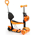 Детский трехколесный самокат-коляска VipLex ST-M08 (Orange) — Фото