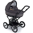 Детская коляска Jedo Memo Bartatina Elegance Alu Plus 2 в 1, ткань, амортизация на ремнях, черное шасси - Фото