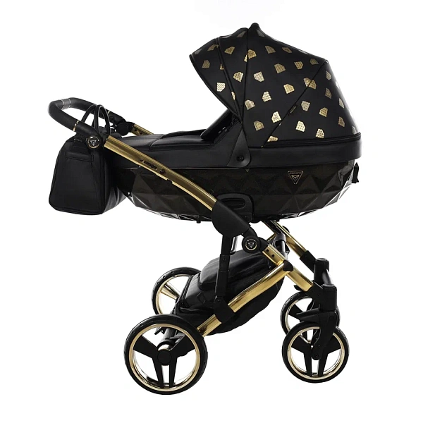 Детская коляска Junama Glow V2 3 в 1 на золотой раме фото 1