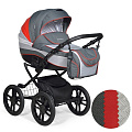 Детская коляска Indigo 17 S Plus 2 в 1, эко-кожа, колеса 14'' (03Special
						
					) — Фото