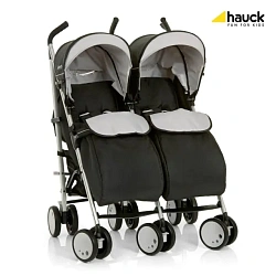 Детская коляска-трость для двойни Hauck Torro Duo Black, с рождения