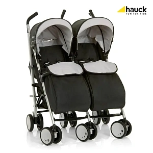 Детская коляска-трость для двойни Hauck Torro Duo Black, с рождения