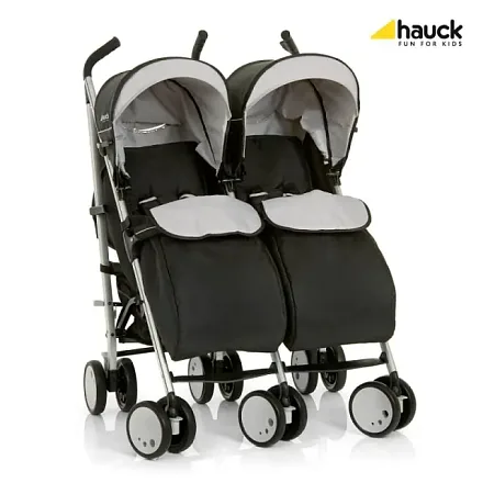 Детская коляска-трость для двойни Hauck Torro Duo Black, с рождения