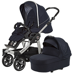 Детская коляска Hartan Racer GTS XL 2 в 1 на белой раме